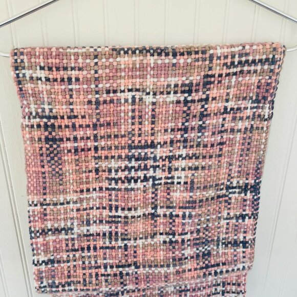 Hand-Woven Infinity Scarf Gold Thread Accents - Picture 4 of 6